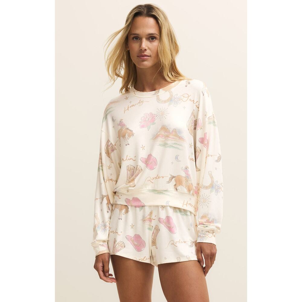 Z Supply Desert Rose Long Sleeve Top NWT SIZE XS S L